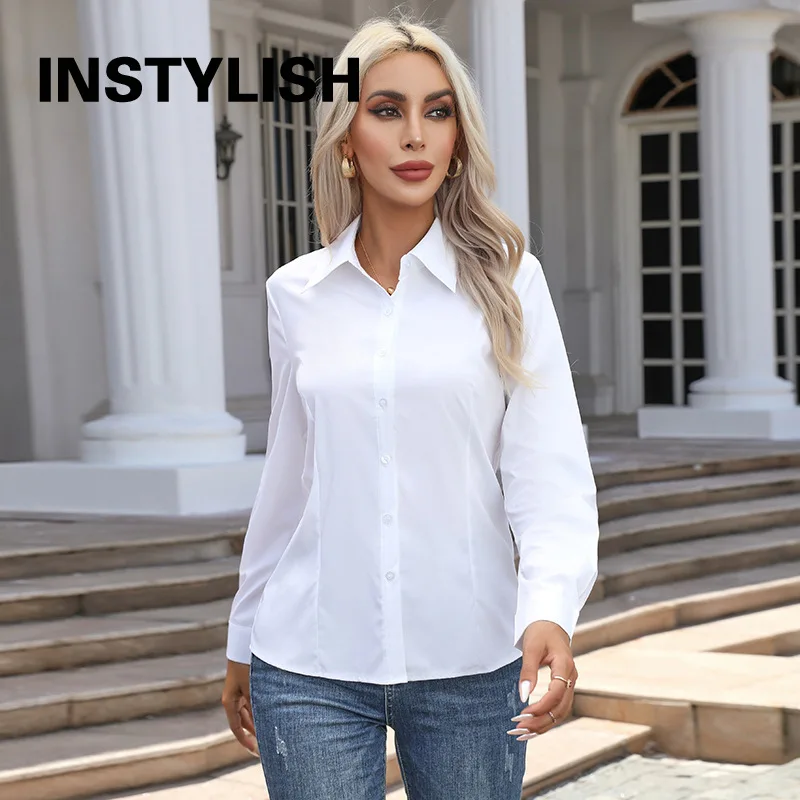 Solid Chiffon Button Down Women Blouse Long Sleeve Turn Down Collar Elegant OL Spring Summer Office Casual Top
Solid Chiffon Button Down Women Blouse Long Sleeve Turn Down Collar Elegant OL Spring Summer Office Casual Top