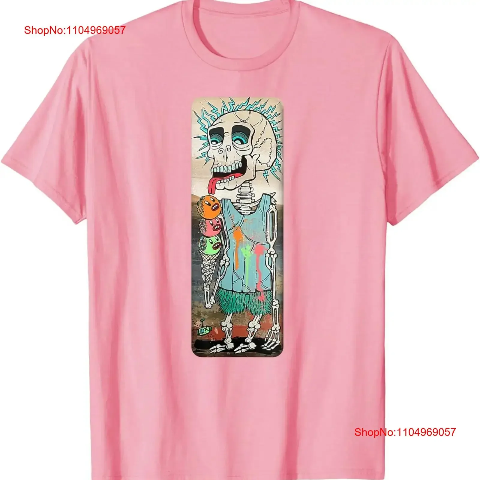Ice Cream Screams The skeleton enjoys a cool treat today T Shirt vintage Washed designer clothes Casual Stretched streetwear
Ice Cream Screams The skeleton enjoys a cool treat today T Shirt vintage Washed designer clothes Casual Stretched streetwear
