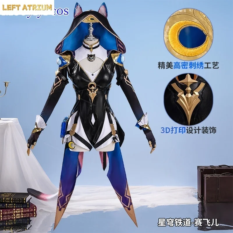 New Game Honkai: Star Rail Cipher Cosplay Costume Halloween and Christmas Party Comic Exhibition Cifera XS-XXL Sexy skirt
New Game Honkai: Star Rail Cipher Cosplay Costume Halloween and Christmas Party Comic Exhibition Cifera XS-XXL Sexy skirt