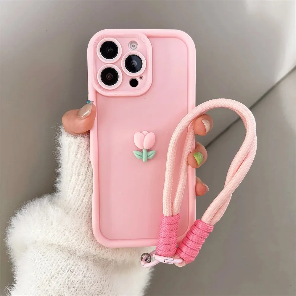 3D Cute Tulip Flower Lanyard Rope Phone Case For iPhone 17 16 15 14 13 12 11 Pro Max 16E X XS XR 7 8 Plus Silicone Soft Cover
3D Cute Tulip Flower Lanyard Rope Phone Case For iPhone 17 16 15 14 13 12 11 Pro Max 16E X XS XR 7 8 Plus Silicone Soft Cover