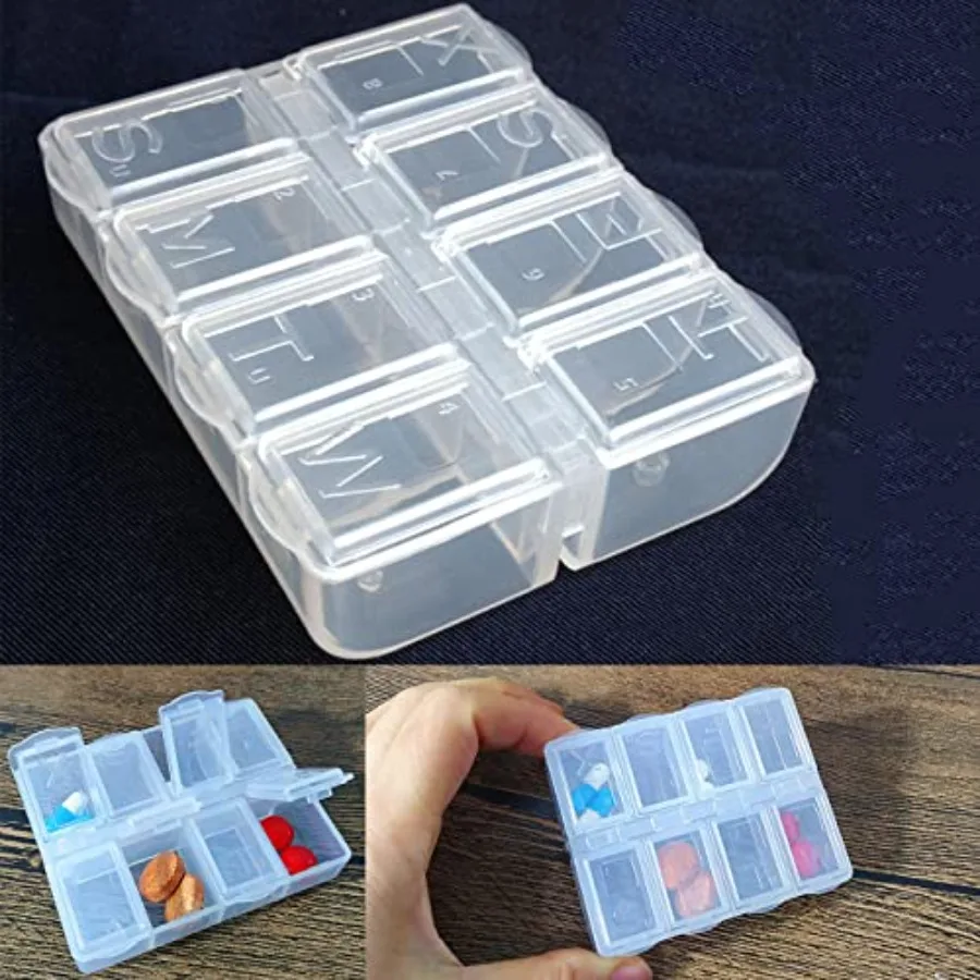 Clear Weekly Pill Pill Stoe Tranrent Travel Pill Organizer Food Grade PP Material Convenient to Carry 1
Clear Weekly Pill Pill Stoe Tranrent Travel Pill Organizer Food Grade PP Material Convenient to Carry 1