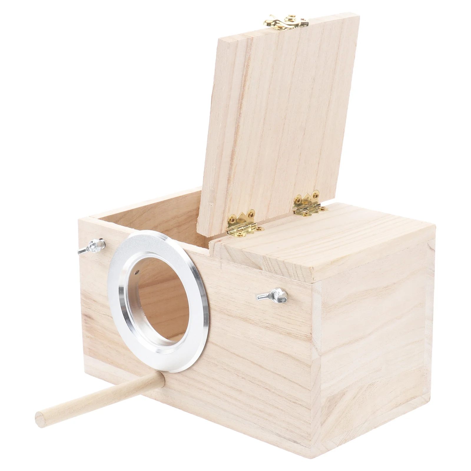 Wood Bird Holder with Perch Small Size Nest Box for Bird Watching Natural Habitat Observation Reusable Nesting House for Kids
Wood Bird Holder with Perch Small Size Nest Box for Bird Watching Natural Habitat Observation Reusable Nesting House for Kids