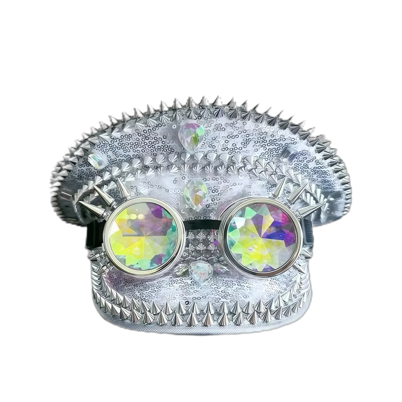 Steampunk Captain Hat Rhinestone for Burning Man Festival Woman, Music Festival, Halloween, Rave Accessories & Party Caps
Steampunk Captain Hat Rhinestone for Burning Man Festival Woman, Music Festival, Halloween, Rave Accessories & Party Caps