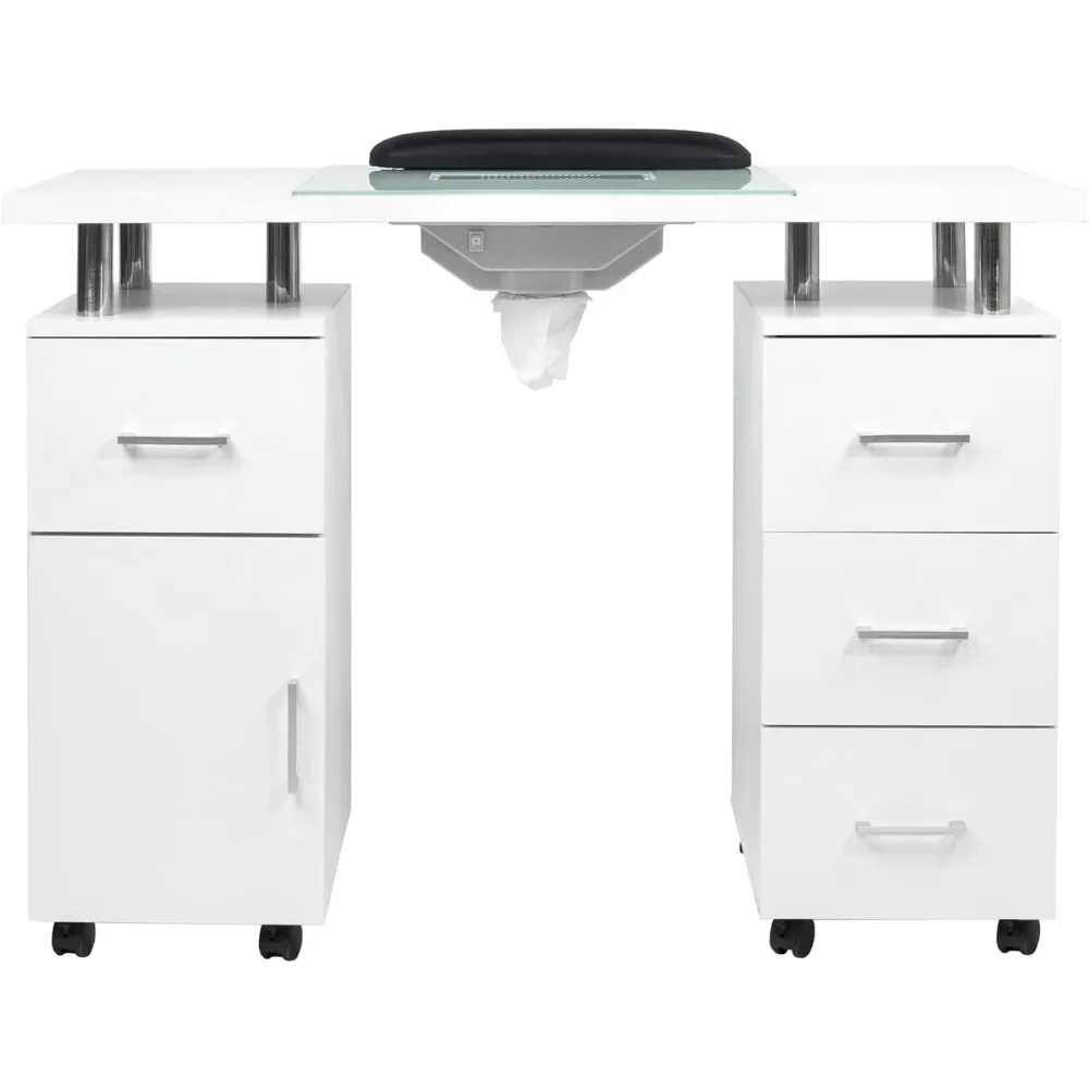 Manicure Table GLASS GLOW WHITE II Salon Nail Table Salon Furniture & Equipment.
Manicure Table GLASS GLOW WHITE II Salon Nail Table Salon Furniture & Equipment.
