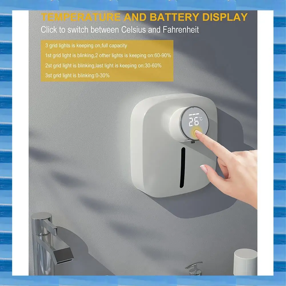 AT53 10.82Oz/320Ml Automatic Soap Dispenser, Touchless Soap Dispenser, Foaming Soap Dispenser,IPX4 Waterproof
AT53 10.82Oz/320Ml Automatic Soap Dispenser, Touchless Soap Dispenser, Foaming Soap Dispenser,IPX4 Waterproof
