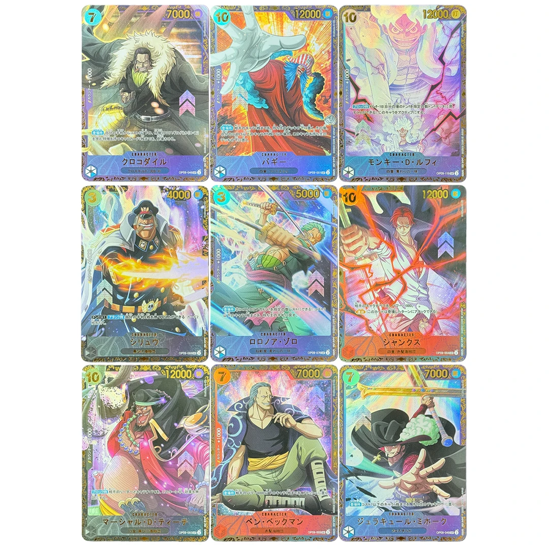 9Pcs/set 2025 Diy One Piece Card - Homemade Monkey D. Luffy Shanks Roronoa Zoro Buggy Marshall·D·Teach OPCG Collection Card
9Pcs/set 2025 Diy One Piece Card - Homemade Monkey D. Luffy Shanks Roronoa Zoro Buggy Marshall·D·Teach OPCG Collection Card