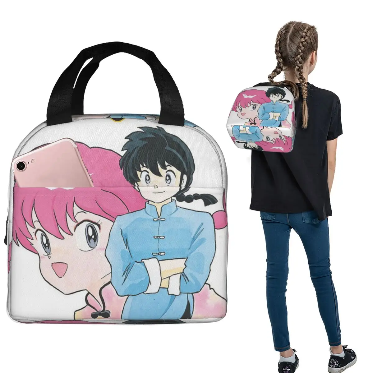 Ranma 12 Anime Changing Warrior Lunch Bag Insulated Bento Box Lunch Tote Resuable Cooler Thermal Bag for Woman Children Office
Ranma 12 Anime Changing Warrior Lunch Bag Insulated Bento Box Lunch Tote Resuable Cooler Thermal Bag for Woman Children Office