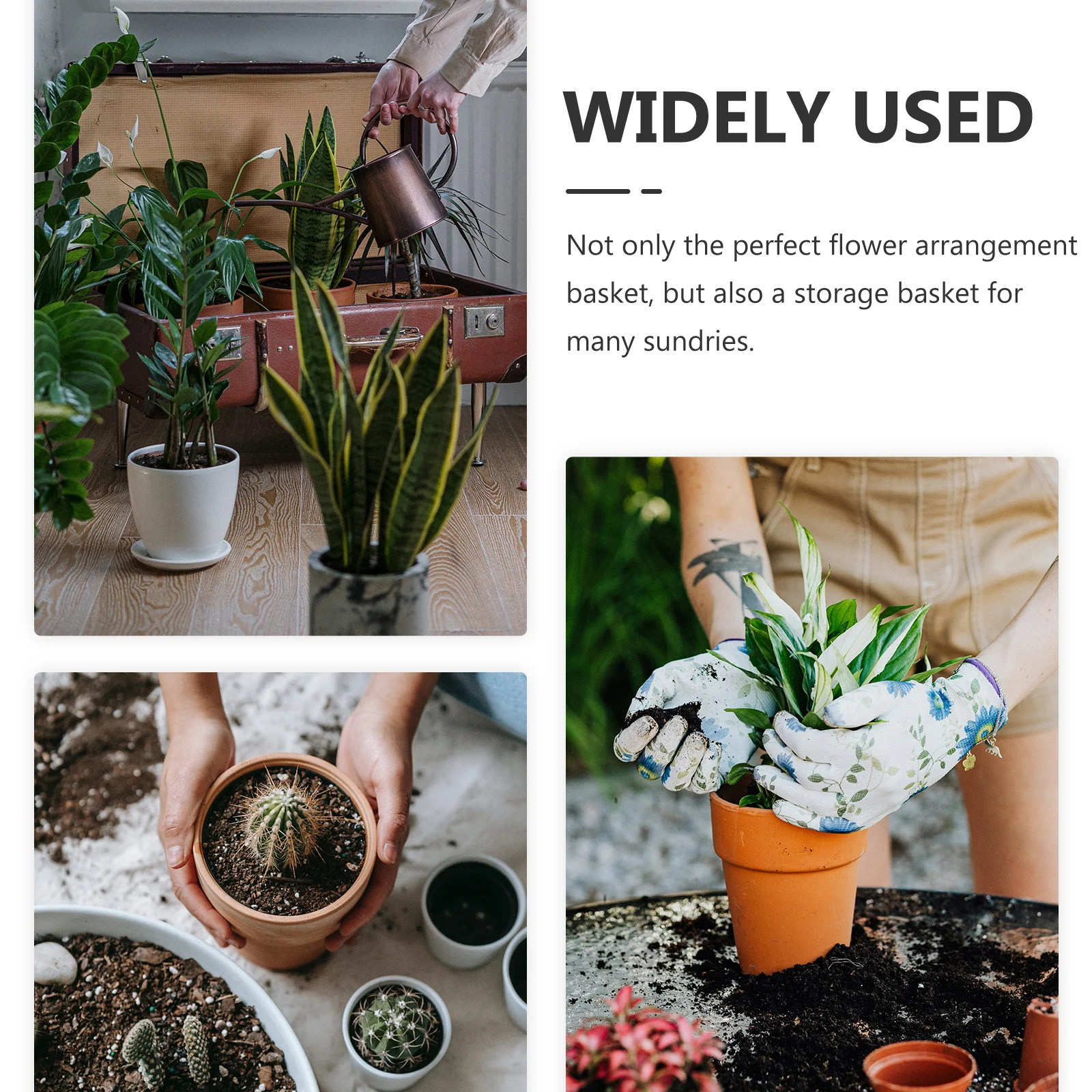 Home Bonsai Flower Woven Natural Grass Storage Basket For Plants Indoor Plant Basket Multifunctional Handle
Home Bonsai Flower Woven Natural Grass Storage Basket For Plants Indoor Plant Basket Multifunctional Handle