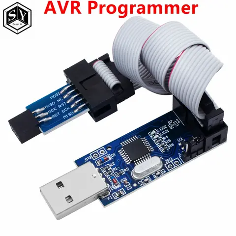 1PCS /5pcs  USBASP USBISP AVR Programmer USB ISP USB ASP ATMEGA8 ATMEGA128 Support Win7 64 skt500