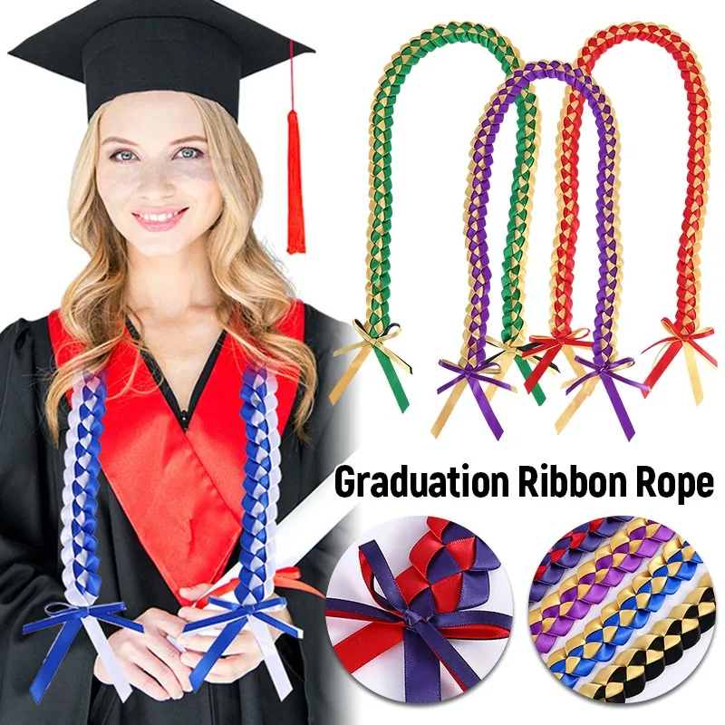 2pcs Handmade Ribbon Rope Graduation Necklace College School Double Necklace Leis Congratulation Party Gifts Decoration New
2pcs Handmade Ribbon Rope Graduation Necklace College School Double Necklace Leis Congratulation Party Gifts Decoration New