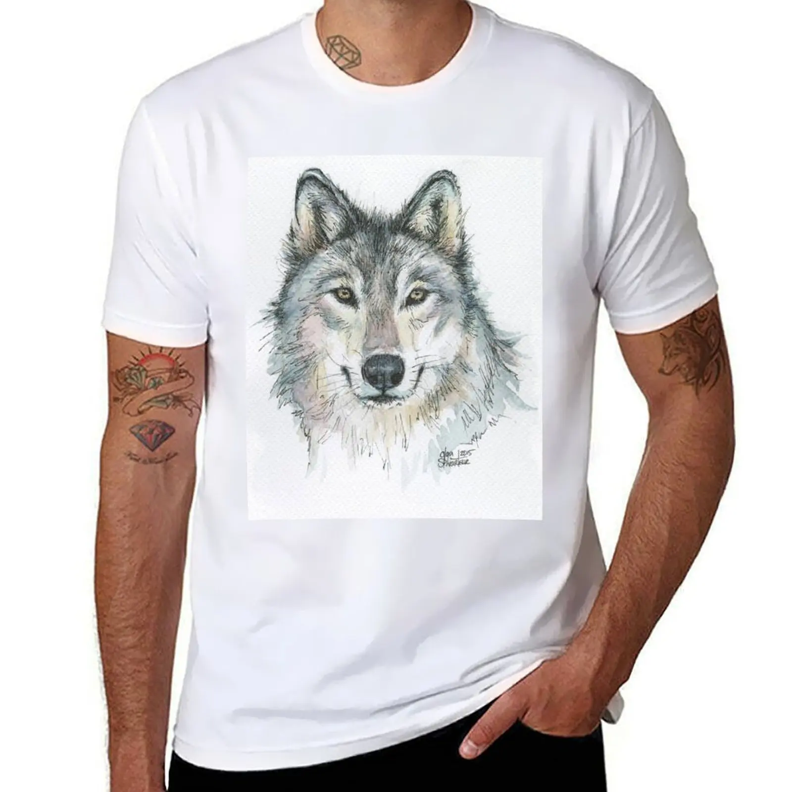 Wolf Watercolor Portrait Wild Animal Art T-Shirt funny t shirts dark humor t shirts for man pack white T-Shirt
Wolf Watercolor Portrait Wild Animal Art T-Shirt funny t shirts dark humor t shirts for man pack white T-Shirt