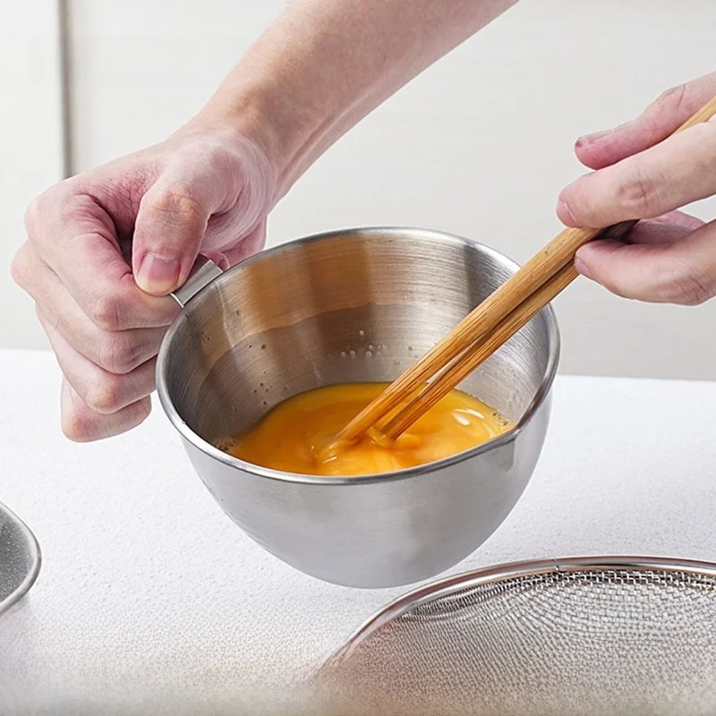 Artistwooll 304 Stainl Steel Salad Mixing Bowl with Handle for Whip Eggs And Cr Home Use Kitchen Utensils
Artistwooll 304 Stainl Steel Salad Mixing Bowl with Handle for Whip Eggs And Cr Home Use Kitchen Utensils