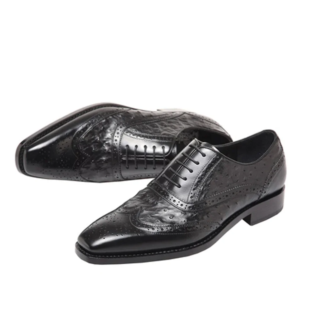 Hulangzhishi мужские туфли из страусиной кожи ручной работы мужской официальный шнурок
Hulangzhishi мужские туфли из страусиной кожи ручной работы мужской официальный шнурок