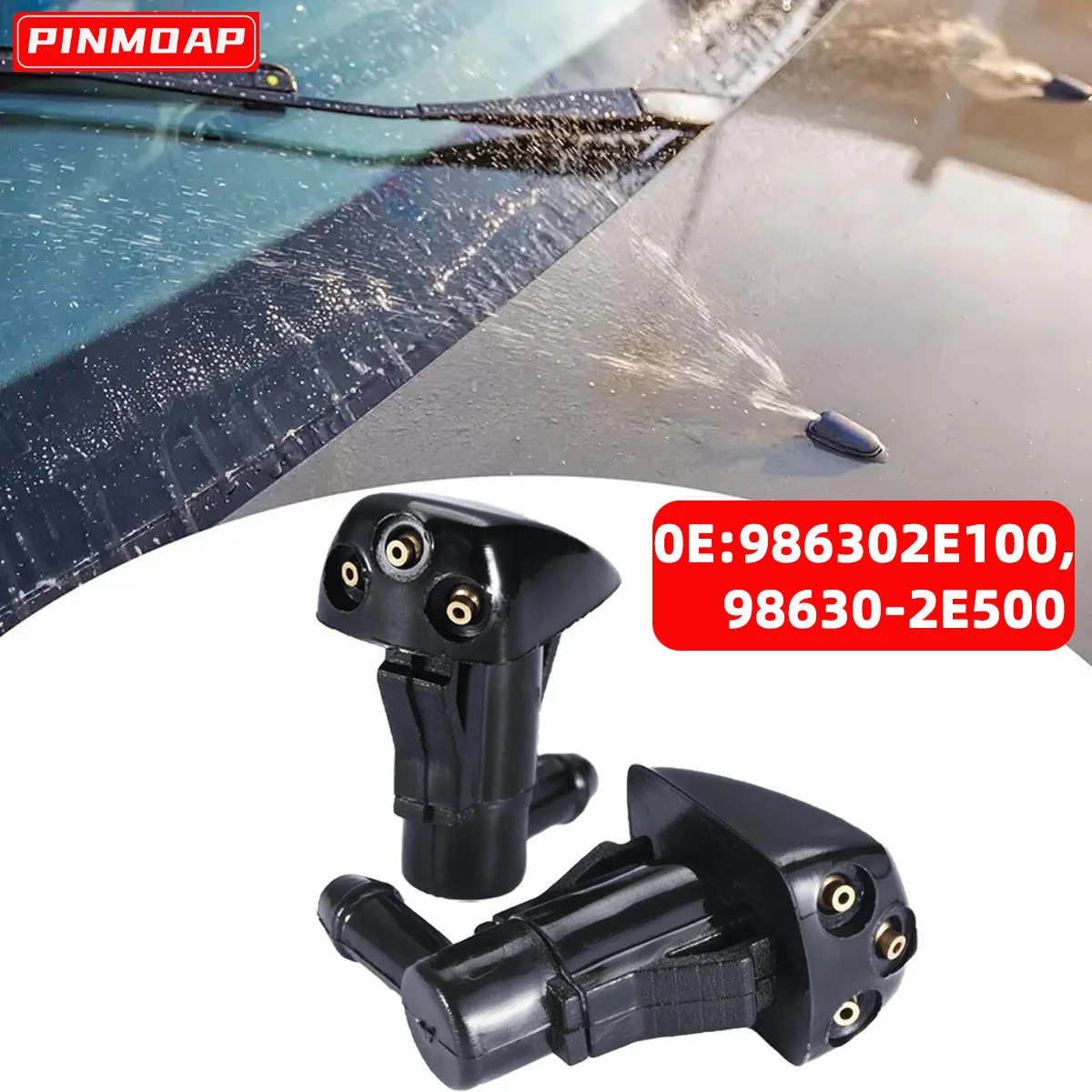 PINMOAP 2PCS Car Windshield Cleaning Nozzle 986302E100 Is Suitable For Toyota Prius Hyundai Tucson MK1 2005-2010 Spray Nozzle
PINMOAP 2PCS Car Windshield Cleaning Nozzle 986302E100 Is Suitable For Toyota Prius Hyundai Tucson MK1 2005-2010 Spray Nozzle