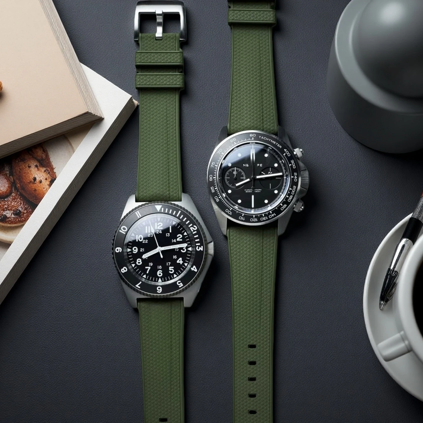 Резиновый ремешок FKM подходит для TAG Heuer Seiko 20 мм 22 мм, быстросъемная пряжка из нержавеющей стали, ремешки для часов для мужчин
Резиновый ремешок FKM подходит для TAG Heuer Seiko 20 мм 22 мм, быстросъемная пряжка из нержавеющей стали, ремешки для часов для мужчин