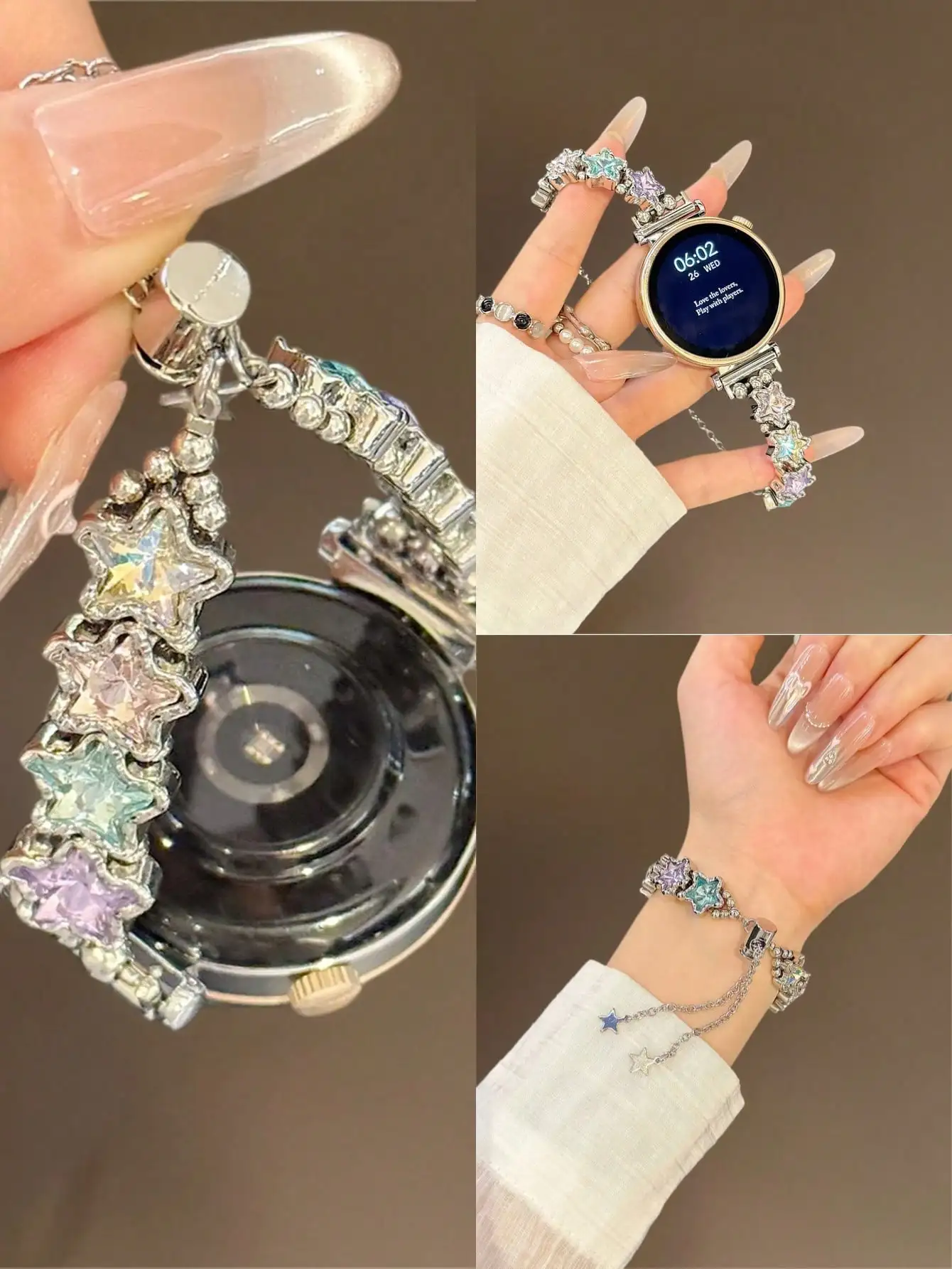 18mm 20mm 22mm Star Bracelet Strap - Stylish Replacement Strap, Compatible With Samsung Galaxy Watch 6 5 4 40mm 44mm,Galaxy Watch 5 Pro,Galaxy Active 2,Watch 6 4,GT4 GT3 GT2 Pro- Comfortable, Exclusively For Women
18mm 20mm 22mm Star Bracelet Strap - Stylish Replacement Strap, Compatible With Samsung Galaxy Watch 6 5 4 40mm 44mm,Galaxy Watch 5 Pro,Galaxy Active 2,Watch 6 4,GT4 GT3 GT2 Pro- Comfortable, Exclusively For Women