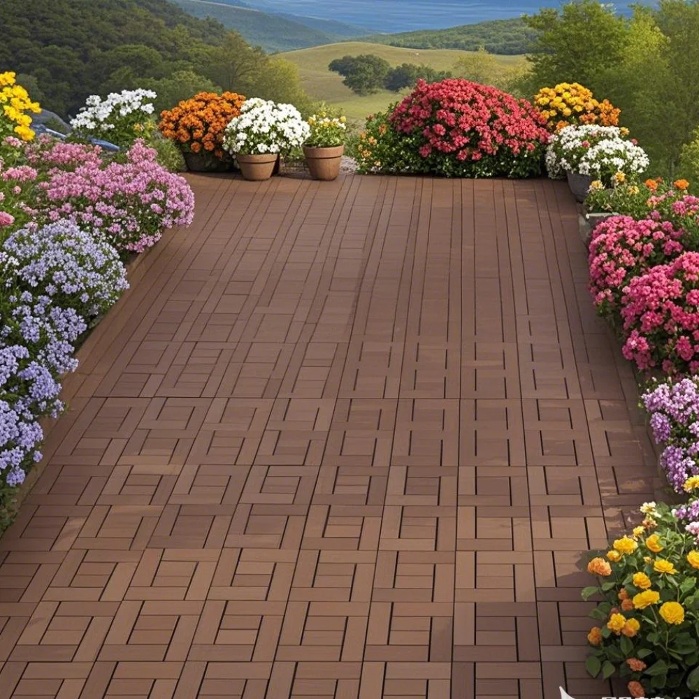 ZZ Style 12" Patio Deck Tiles, DIY Module Interlocking Decking Tiles Floor Tile Outdoor and Indoor,Easy and Quick Installation C
ZZ Style 12" Patio Deck Tiles, DIY Module Interlocking Decking Tiles Floor Tile Outdoor and Indoor,Easy and Quick Installation C