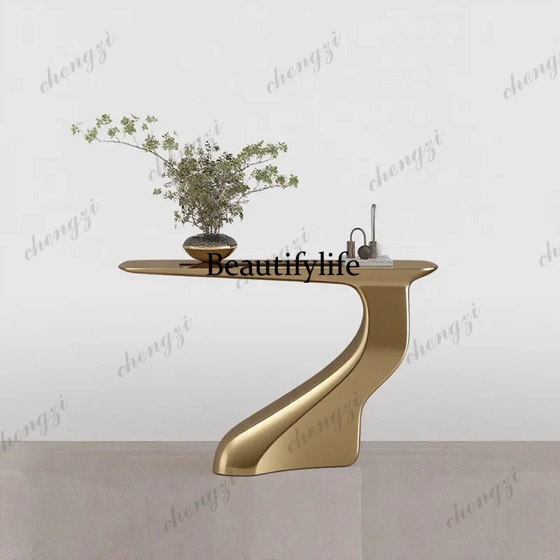 Designer special-shaped entrance platform, wall decoration table, corridor aisle table, hotel lobby display stand
Designer special-shaped entrance platform, wall decoration table, corridor aisle table, hotel lobby display stand
