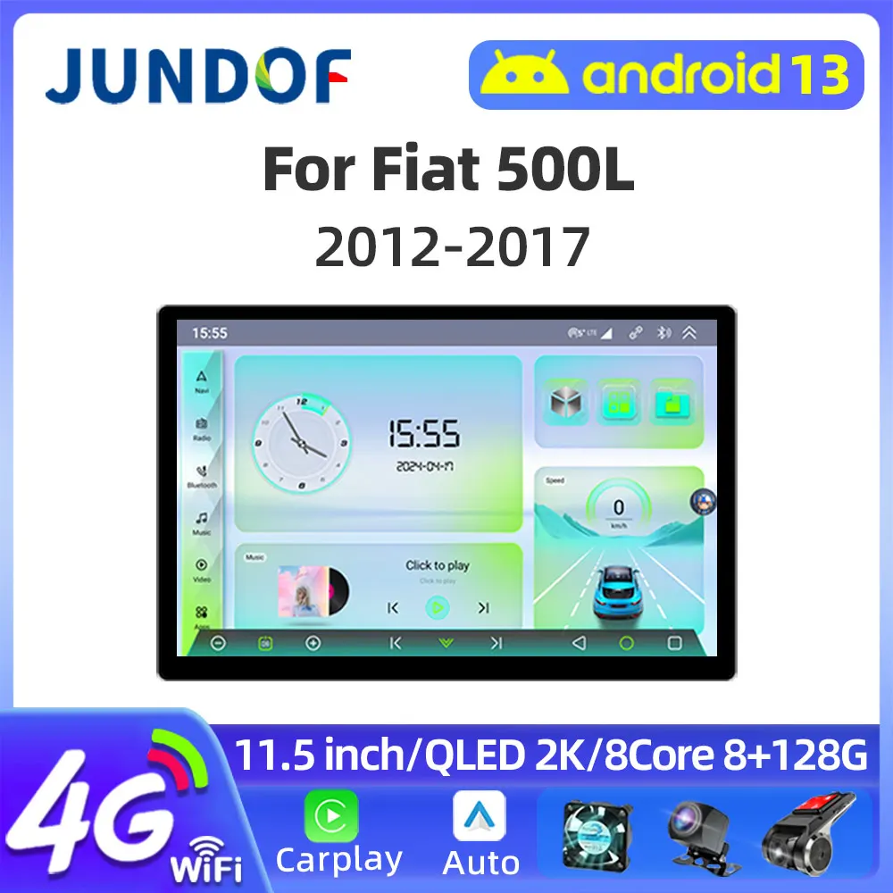 Jundof 11.5" 2 Din Android 13 Car Radio For Fiat 500L 2012-2017 Multimedia Player Stereo wireless Carplay Auto GPS 4G Head Unit
Jundof 11.5" 2 Din Android 13 Car Radio For Fiat 500L 2012-2017 Multimedia Player Stereo wireless Carplay Auto GPS 4G Head Unit