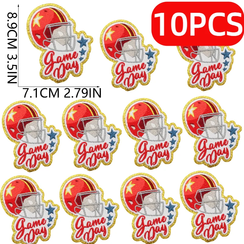 10/12PCS Wholesale Rugby Theme Embroidery Greet Towel English Letter Rugby Game Start Ironing Patch DIY for Hat/bag/shoes
10/12PCS Wholesale Rugby Theme Embroidery Greet Towel English Letter Rugby Game Start Ironing Patch DIY for Hat/bag/shoes
