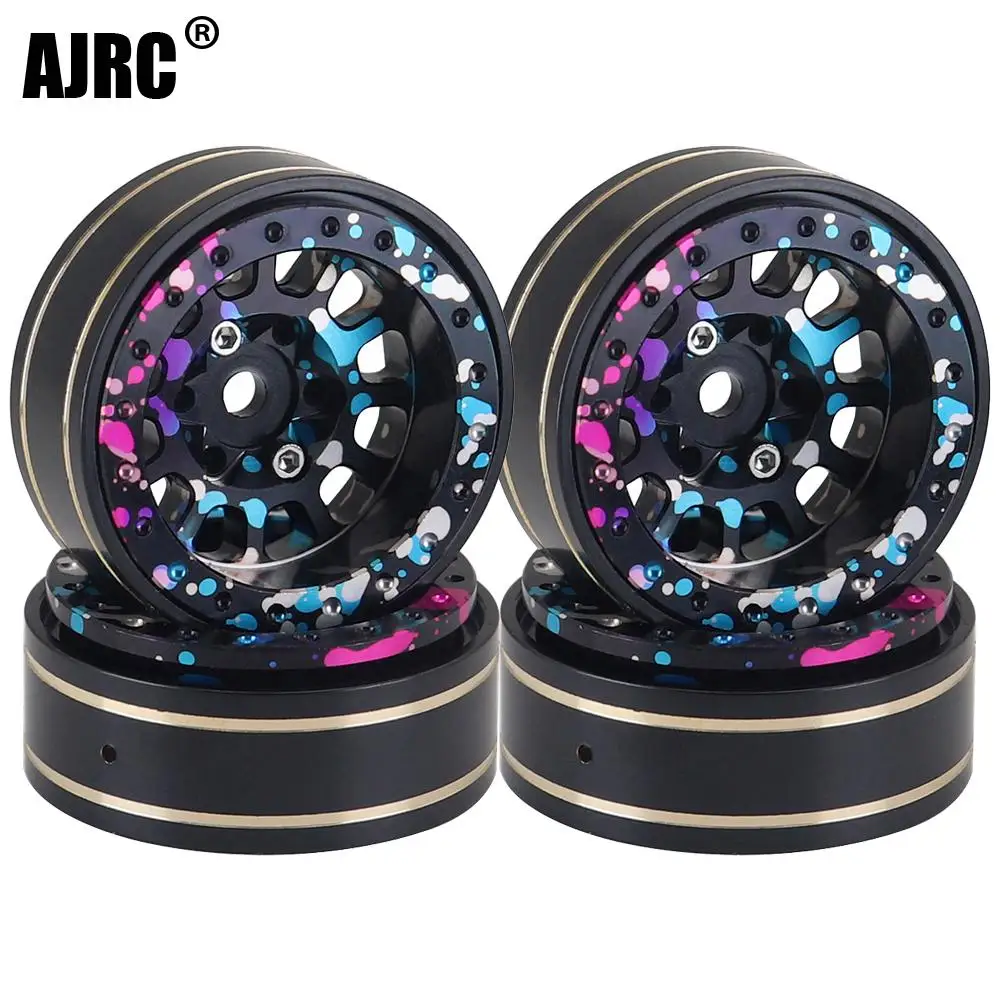 Ajrc 26g Colorful Aluminum+brass 1.1" Beadlock Wheel Rims For 1/18 Rc Crawler Car Traxxas Trx4m 1/24 Axial Scx24 Ax24 Fms Fcx24
Ajrc 26g Colorful Aluminum+brass 1.1" Beadlock Wheel Rims For 1/18 Rc Crawler Car Traxxas Trx4m 1/24 Axial Scx24 Ax24 Fms Fcx24