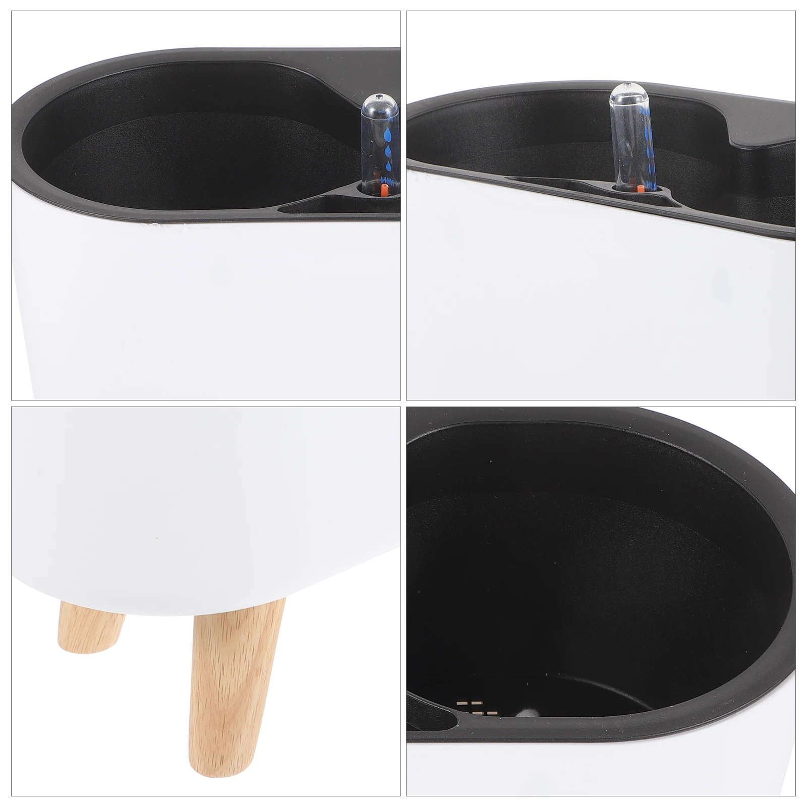 Self Watering Flower Pot Plant Container White Plastic with Water Level Gauge for Indoor Plants Office Room Balcony Smart
Self Watering Flower Pot Plant Container White Plastic with Water Level Gauge for Indoor Plants Office Room Balcony Smart