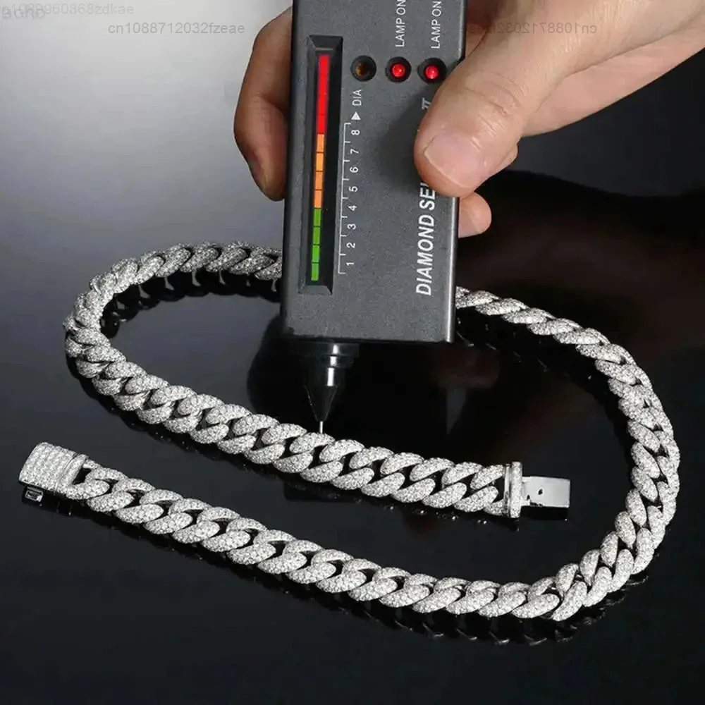 Mens Luxury 32 Carats Diamonds Chain 12mm Sterling Silver Vvs Moissanite Diamond Full Iced Out Bling Cuban Link Chain Necklace
Mens Luxury 32 Carats Diamonds Chain 12mm Sterling Silver Vvs Moissanite Diamond Full Iced Out Bling Cuban Link Chain Necklace