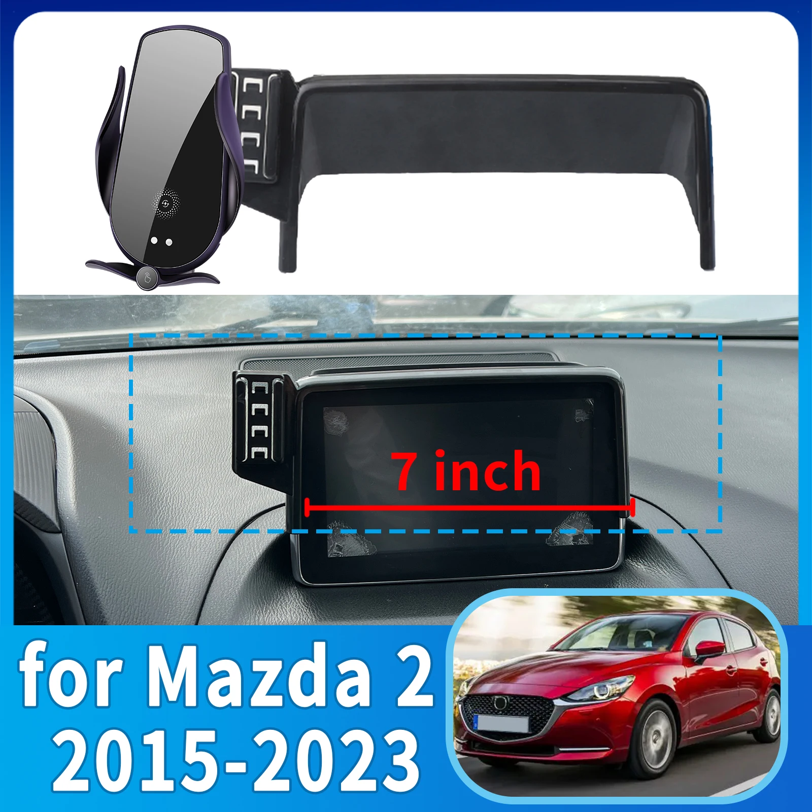 fit for Mazda 2 2015-2023 Mazda2 Demio Hatchback Custom Fit Phone Holder Mount Dashboard Screen Base No Drill Car accessoires
fit for Mazda 2 2015-2023 Mazda2 Demio Hatchback Custom Fit Phone Holder Mount Dashboard Screen Base No Drill Car accessoires