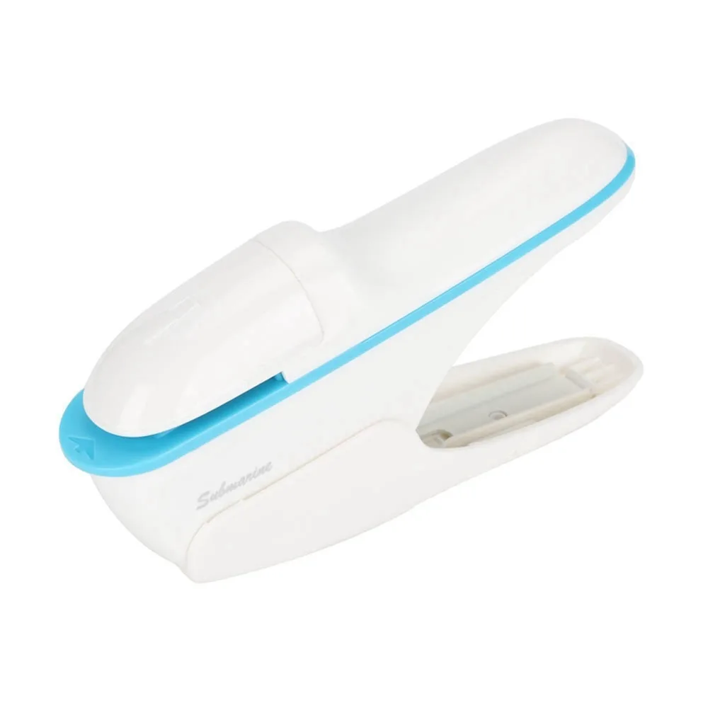 ABS Stapleless Stapler No Staple White/Blue/Pink/Purple/Green Hand Stapleless Stapler Labor Saving Design Compact Size
ABS Stapleless Stapler No Staple White/Blue/Pink/Purple/Green Hand Stapleless Stapler Labor Saving Design Compact Size