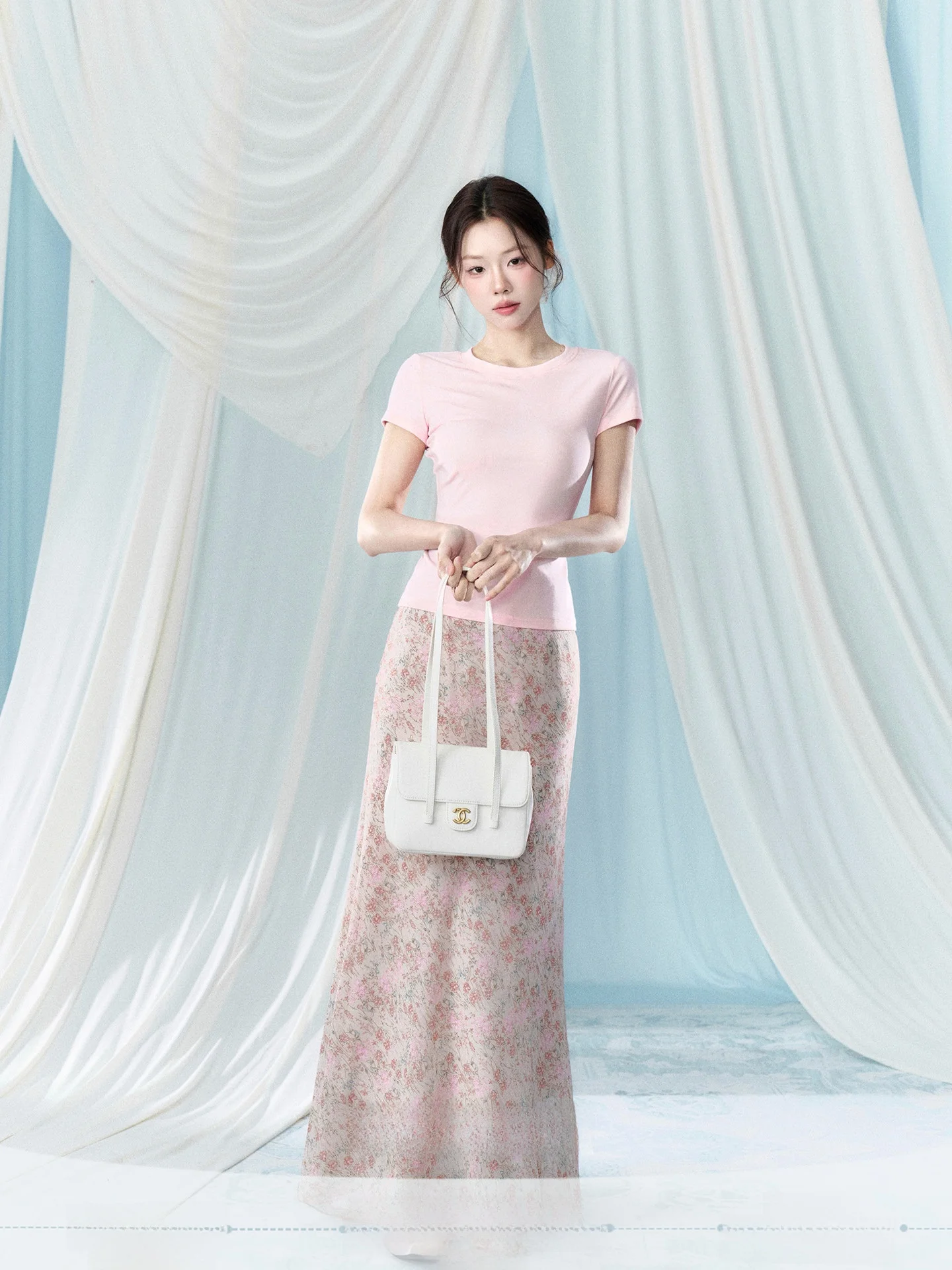 Pink Floral A-Line High Waist Skirt Women's Fashion Commute Korean Style Half Body Skirt Summer New Arrival Elegant Long Dress
Pink Floral A-Line High Waist Skirt Women's Fashion Commute Korean Style Half Body Skirt Summer New Arrival Elegant Long Dress