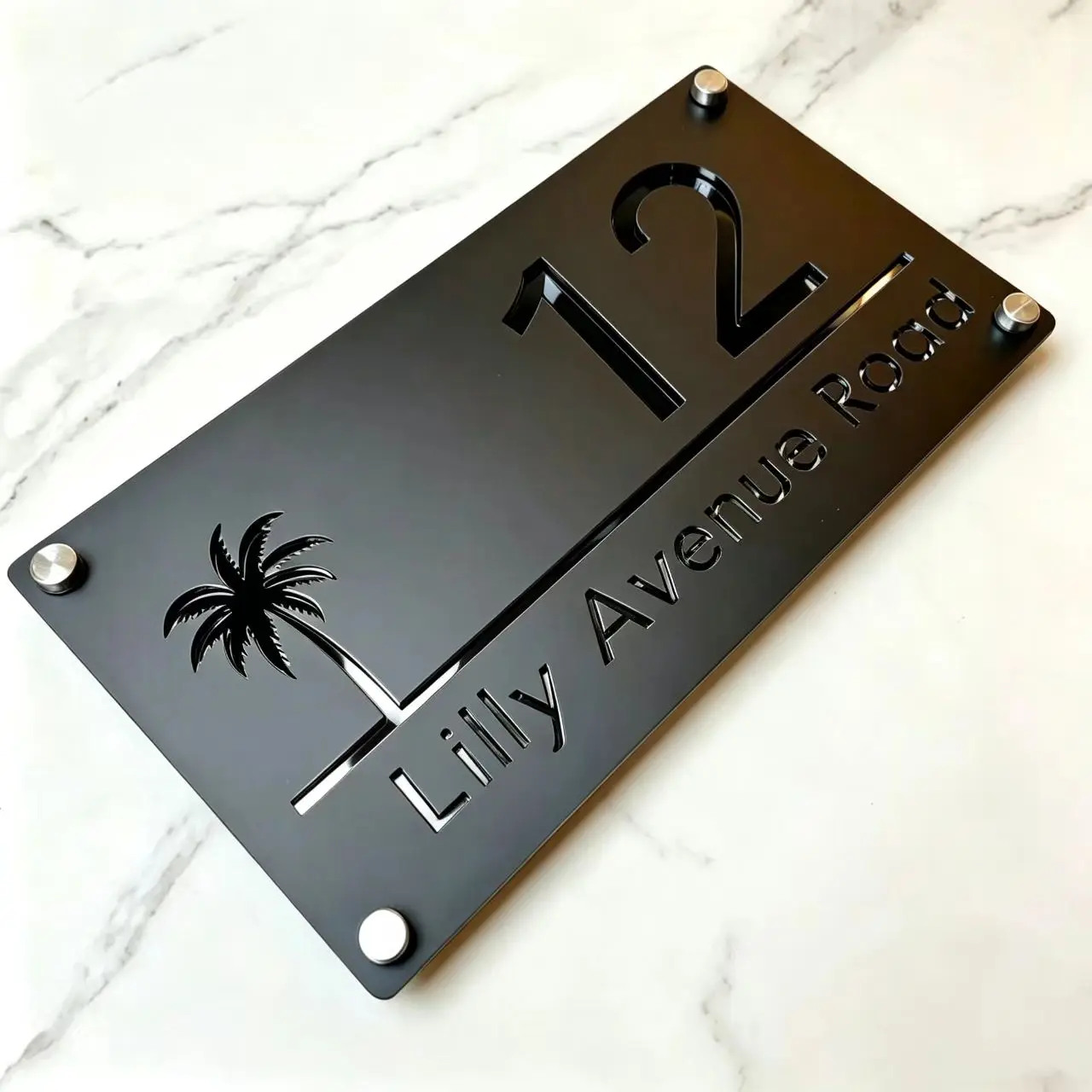 Custom Palm Tree House Number Sign, Personalized Acrylic Address Plate, Villa Seaside House Outdoor Wall Decoration
Custom Palm Tree House Number Sign, Personalized Acrylic Address Plate, Villa Seaside House Outdoor Wall Decoration