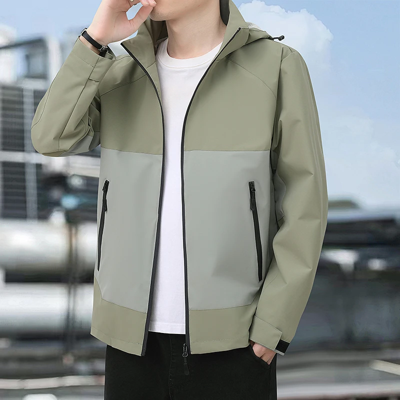 New Luxury Spring Autumn Men's Jacket Fashion Double Zip Hooded Outdoor Jacket Black Coat Sportswear Men's Outdoor Windbreakers
New Luxury Spring Autumn Men's Jacket Fashion Double Zip Hooded Outdoor Jacket Black Coat Sportswear Men's Outdoor Windbreakers