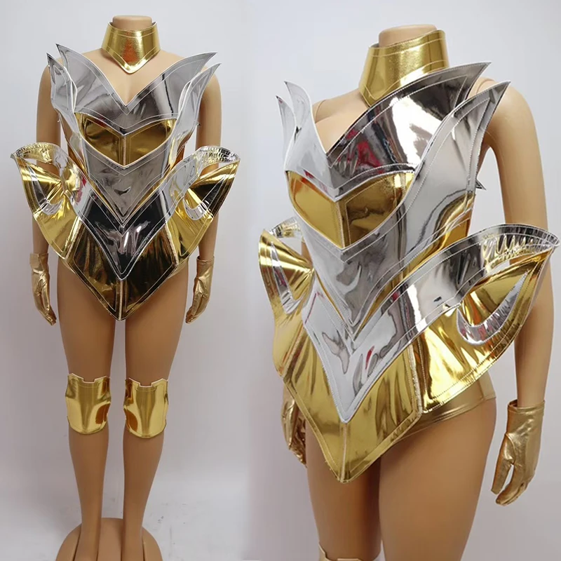 Drag Queen Outfit Future Sense Gold Silver Armor Suit Sexy Gogo Bodysuit Festival Party Show Fancy Clothes Carnival Costume 2293
Drag Queen Outfit Future Sense Gold Silver Armor Suit Sexy Gogo Bodysuit Festival Party Show Fancy Clothes Carnival Costume 2293