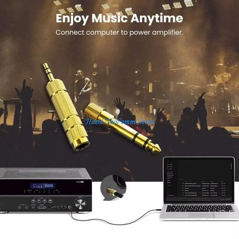 H37F 6.5mm to 3.5mm Auditory Adapters Set Male Female Connection for Microphones
H37F 6.5mm to 3.5mm Auditory Adapters Set Male Female Connection for Microphones