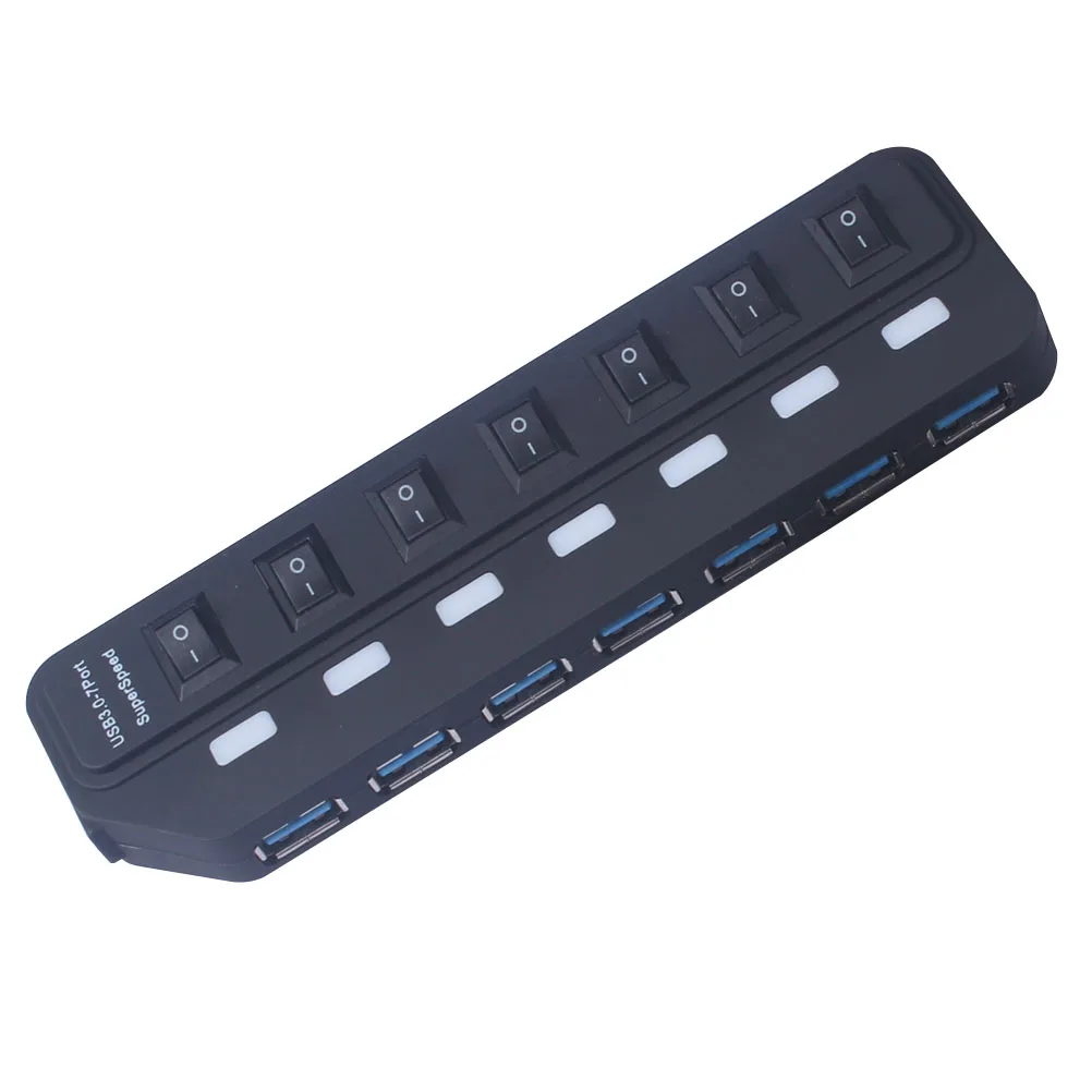 USB Portable 7 Multifunction Hub in 1 Black Multifunction Expansion Adapter Overload Protection Usb Hub LED Compact
USB Portable 7 Multifunction Hub in 1 Black Multifunction Expansion Adapter Overload Protection Usb Hub LED Compact