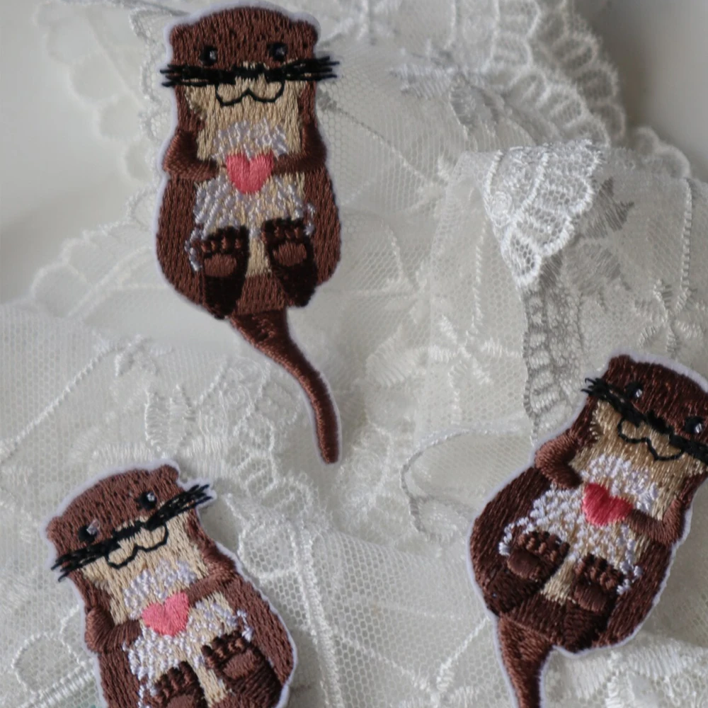 Set of 3 Otter Iron On Patch for Clothes, Kawaii Animal DIY Decorative Embroidery Applique
Set of 3 Otter Iron On Patch for Clothes, Kawaii Animal DIY Decorative Embroidery Applique