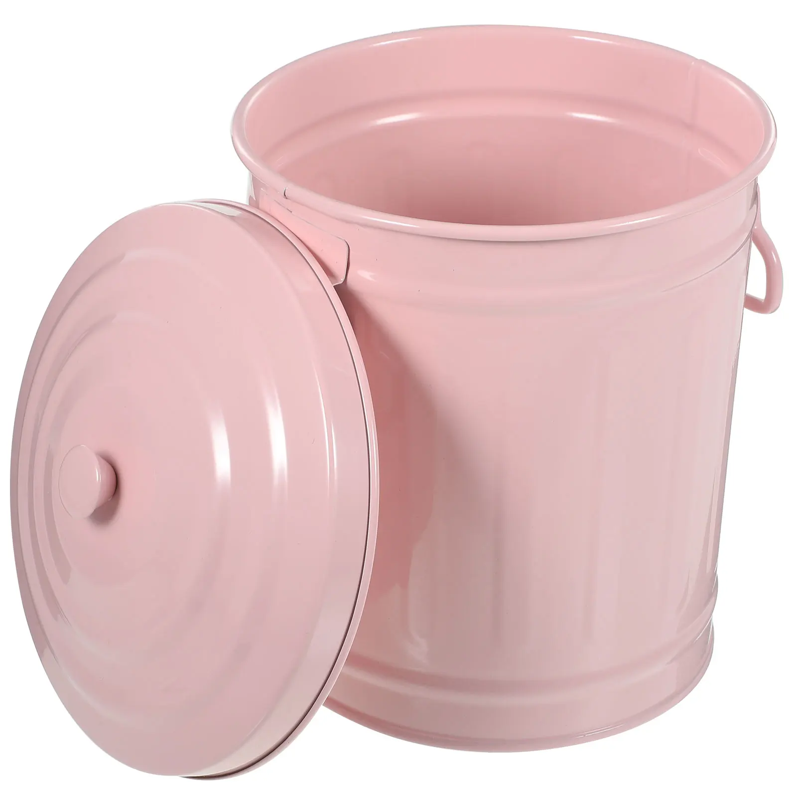 Desk Trash Can Pink Metal Waste Paper Basket Lid for Office Home Bathroom Garbage Container Mini Storage Bin Large Capacity Odor
Desk Trash Can Pink Metal Waste Paper Basket Lid for Office Home Bathroom Garbage Container Mini Storage Bin Large Capacity Odor