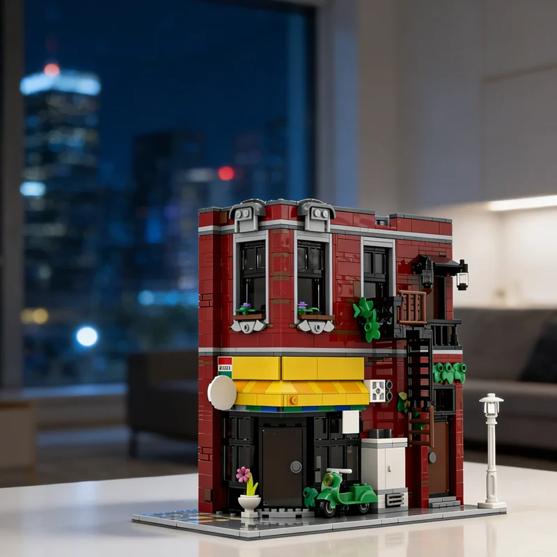 1105pcs MOC Deli And Apartment Alternate Modular Streetscape Model Building Blocks Architecture Toy Christmas Gifts Brick Kids
1105pcs MOC Deli And Apartment Alternate Modular Streetscape Model Building Blocks Architecture Toy Christmas Gifts Brick Kids
