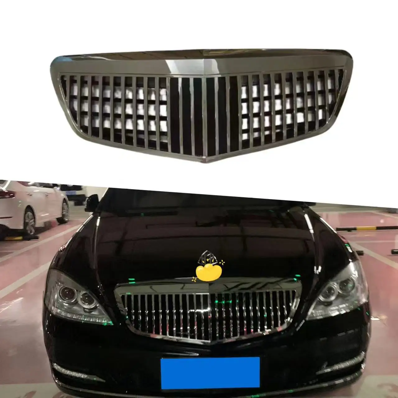 Для Mercedes-Benz S-Class W221 2009-2012: Передняя решетка радиатора в стиле Maybach, комплект обвеса из АБС-пластика
Для Mercedes-Benz S-Class W221 2009-2012: Передняя решетка радиатора в стиле Maybach, комплект обвеса из АБС-пластика