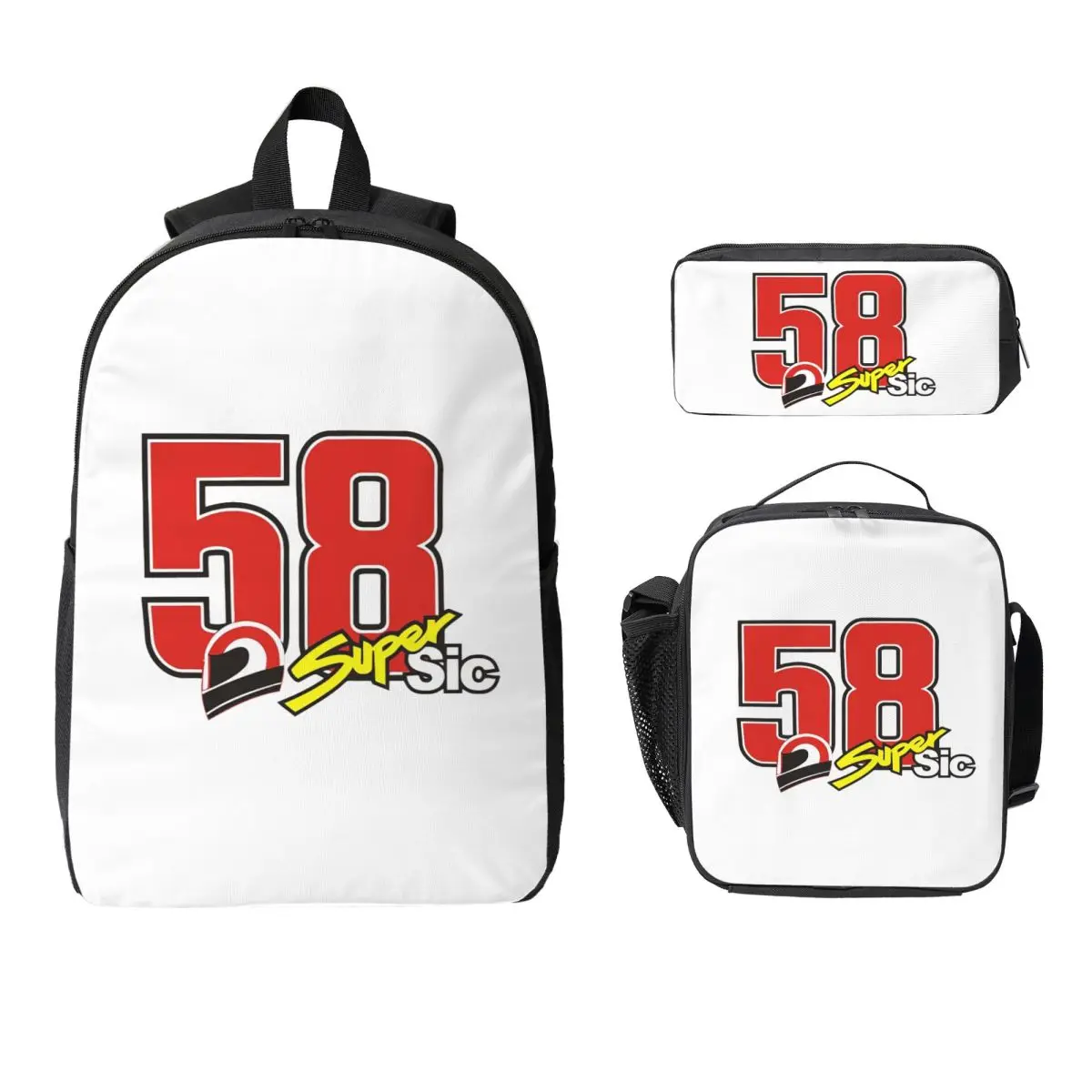 Marco Simoncelli 58 Super Sic Backpack Boys Girls BookBag School Bag Laptop Shoulder Bags 3ps Insulated Lunch Bag Pencil Case
Marco Simoncelli 58 Super Sic Backpack Boys Girls BookBag School Bag Laptop Shoulder Bags 3ps Insulated Lunch Bag Pencil Case