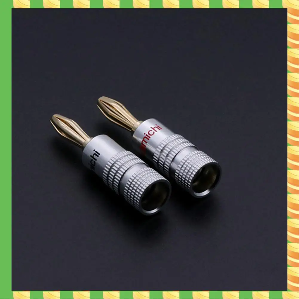 AB53 100Pcs Banana Plug 24K Gold Plated Copper BFA 4Mm Banana Connector Male Speaker Plug Audio Speaker Wire Plug
AB53 100Pcs Banana Plug 24K Gold Plated Copper BFA 4Mm Banana Connector Male Speaker Plug Audio Speaker Wire Plug