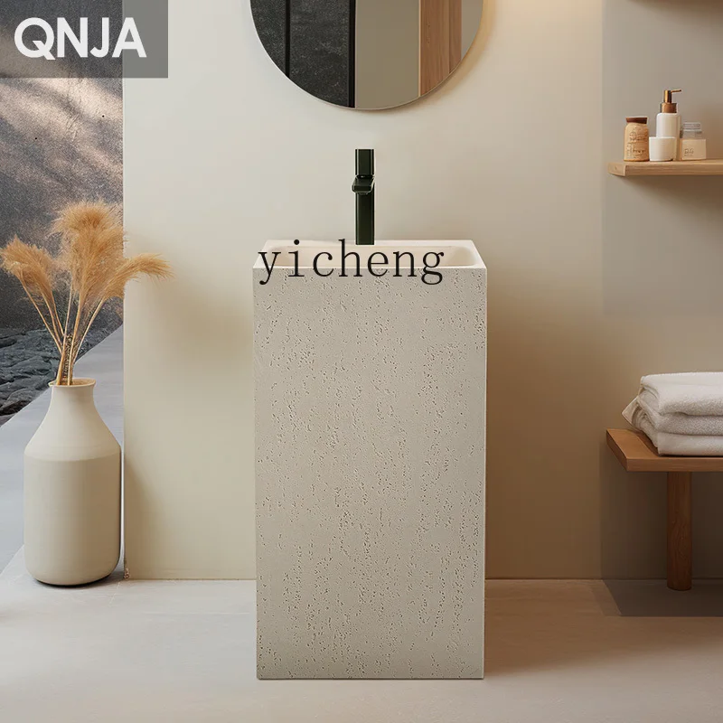 FY Travertine Standing Basin Square Floor-standing Wash Basin Artistic Washstand
FY Travertine Standing Basin Square Floor-standing Wash Basin Artistic Washstand