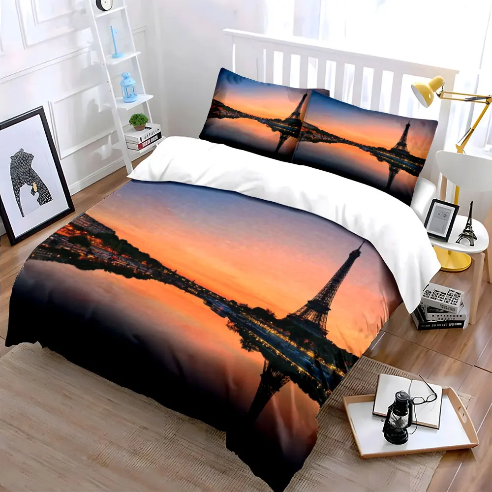 Eiffel Tower Sunset Decoration Three-Piece Multiple sizes kid's and adults' bedroom Exquisite 3PC bedding set, gift
Eiffel Tower Sunset Decoration Three-Piece Multiple sizes kid's and adults' bedroom Exquisite 3PC bedding set, gift