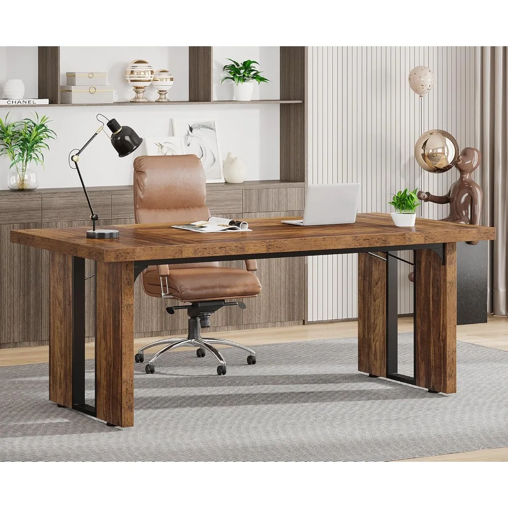Tribesigns 70.9" Executive Desk, Large Office Computer Desk, Simple Laptop Desk Study Writing Table Workstation for Home Office
Tribesigns 70.9" Executive Desk, Large Office Computer Desk, Simple Laptop Desk Study Writing Table Workstation for Home Office