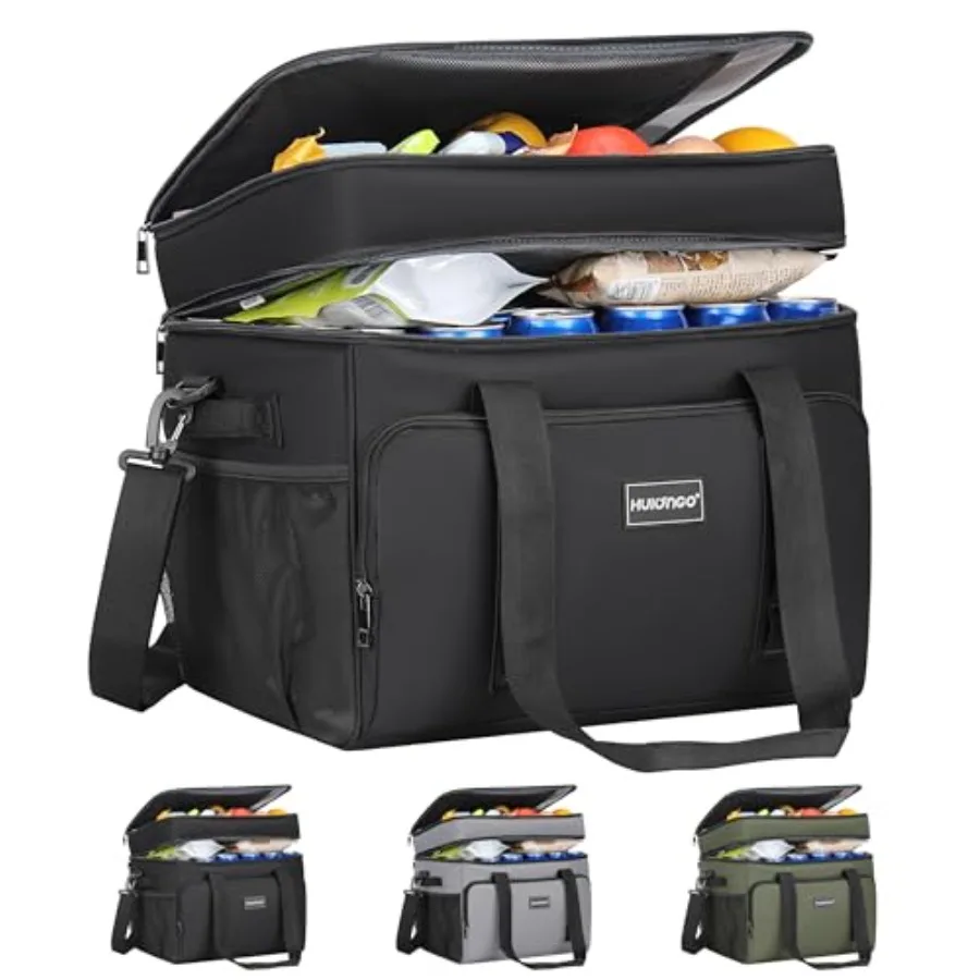 Insulated Soft Cooler Bag, Large Ice Coolers Soft Sided Ice Chest for Beach, Collapsible and Portable
Insulated Soft Cooler Bag, Large Ice Coolers Soft Sided Ice Chest for Beach, Collapsible and Portable
