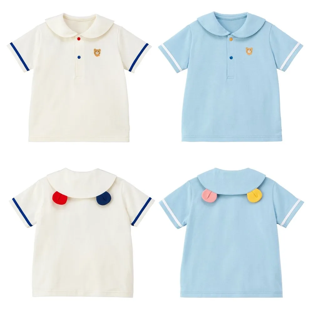 kids girls clothes baby boys tops Cartoon pattern embroidered lapel T-shirt Boys and girls' pure cotton tops
kids girls clothes baby boys tops Cartoon pattern embroidered lapel T-shirt Boys and girls' pure cotton tops