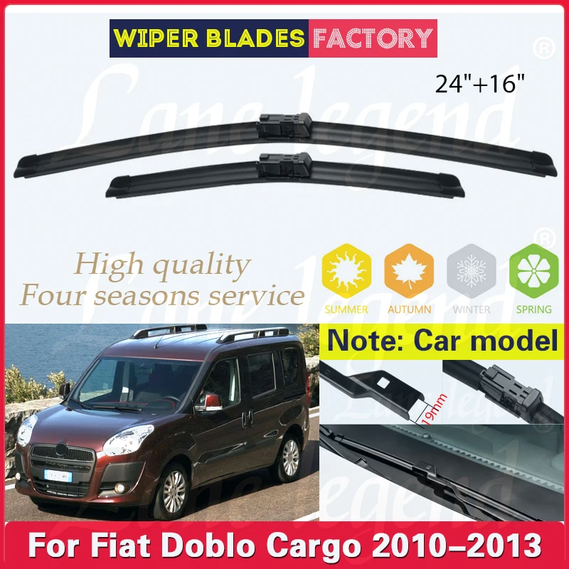 For Fiat Doblo Cargo 2010 2011 2012 2013 Wiper Front Wiper Blades Windshield Windscreen Window Brushes Auto Accessories 24"+16"
For Fiat Doblo Cargo 2010 2011 2012 2013 Wiper Front Wiper Blades Windshield Windscreen Window Brushes Auto Accessories 24"+16"