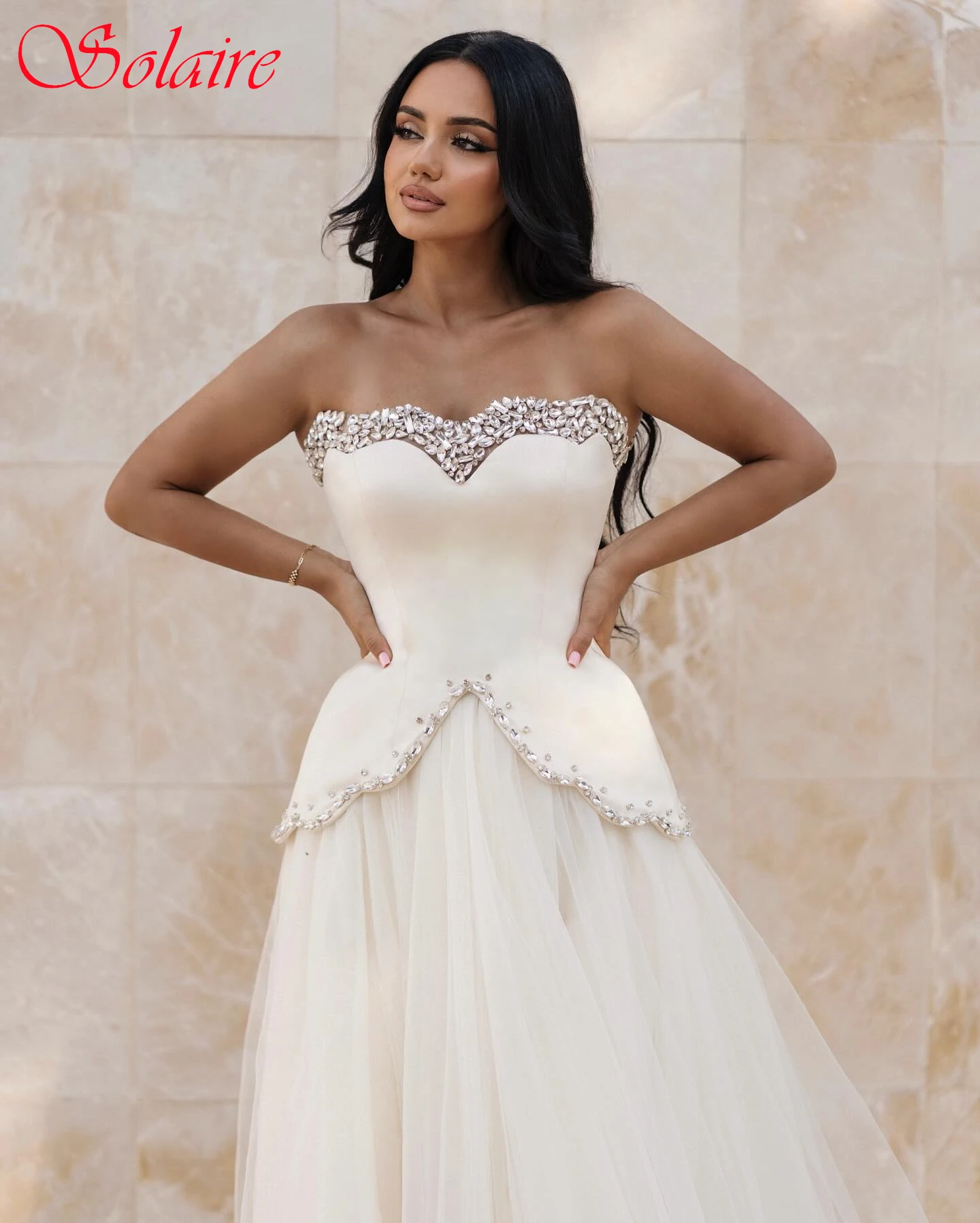 Customized A-Line Strapless Elegant Classic Evening Dress Fashion Temperament Celebrity Gowns High Quality Delicate Party Dress
Customized A-Line Strapless Elegant Classic Evening Dress Fashion Temperament Celebrity Gowns High Quality Delicate Party Dress