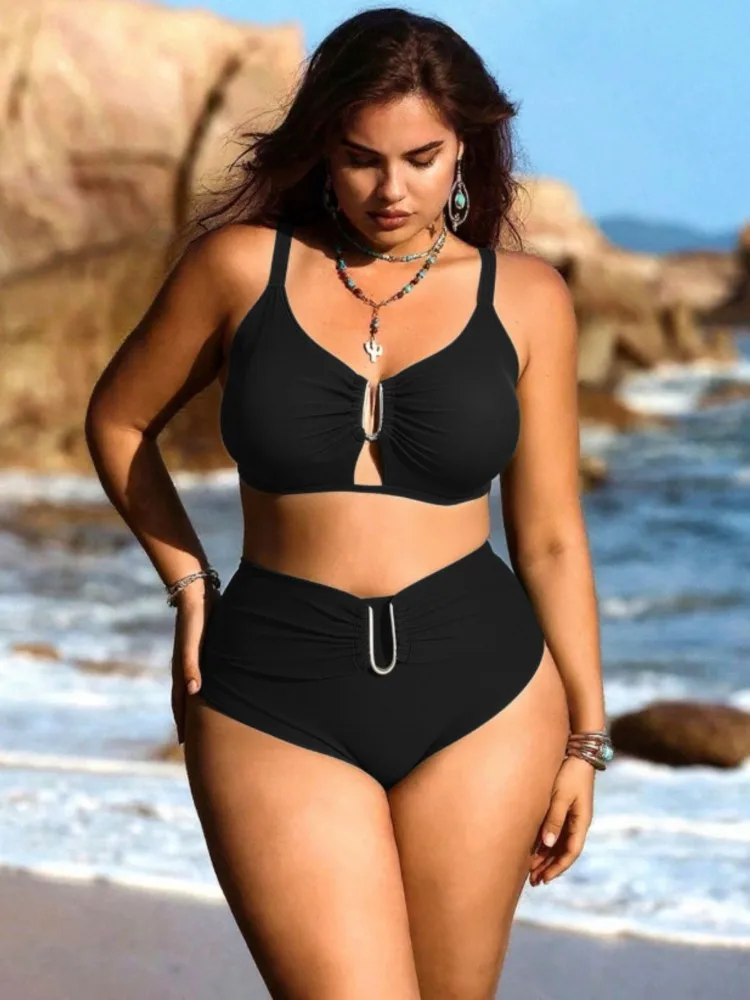 XL-4XL Plus Size High Waist Bikini Women's Push Up Big Large Size Swimsuit 2026 Summer Mujer Tummy Control Swimwear Bikini Sets
XL-4XL Plus Size High Waist Bikini Women's Push Up Big Large Size Swimsuit 2026 Summer Mujer Tummy Control Swimwear Bikini Sets