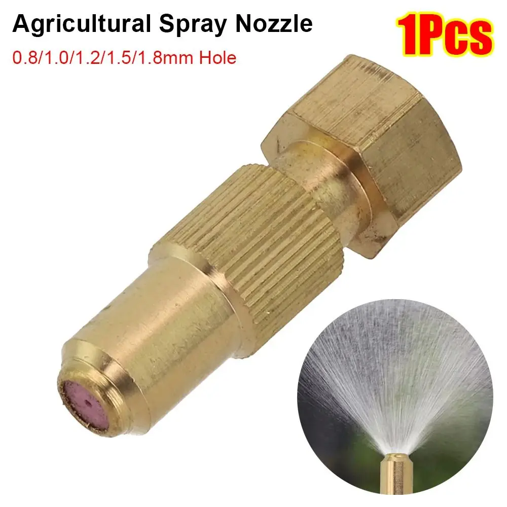 1Pcs 0.8/1.0/1.2/1.5/1.8mm Hole Agricultural Spray Nozzle High Pressure Copper Pottery Brass Nozzle Adjustable Household
1Pcs 0.8/1.0/1.2/1.5/1.8mm Hole Agricultural Spray Nozzle High Pressure Copper Pottery Brass Nozzle Adjustable Household